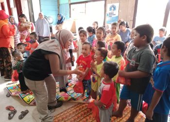 Relawan Muhammadiyah Bantu Hilangkan Trauma Anak Pasca Bencana