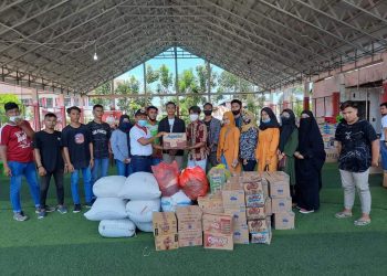 Pemuda Biontong Salur Bantuan Bagi Korban Banjir Bolsel