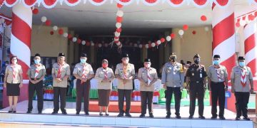 Ketua DPRD Bolmut Hadiri Peringatan Hari Pramuka ke-59 di Halaman Kantor Bupati