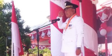 HUT RI ke-75, Bupati Bolmut Terapkan Protokol Kesehatan Pimpin Upacara