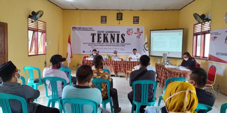 KPU Bolsel Gelar Rakor Bersama Partai Politik