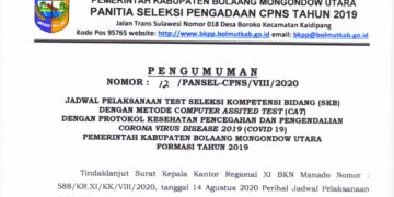 Pansel Umumkan Jadwal Pelaksanaan SKB Bolmut