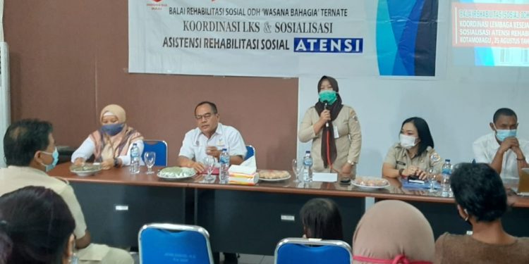 Dinsos Kotamobagu Gelar Sosialisasi Asistensi dan Rehabilitasi Sosial