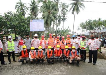 Program Kotaku Dimulai, Bupati Bolsel Letakan Batu Pertama