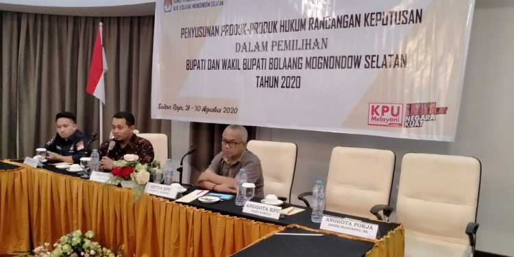 Digelar Tiga Hari, KPU Bolsel Laksanakan Penyusunan Produk Hukum Pilkada