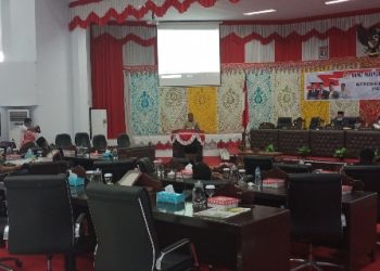 Wakil Ketua DPRD Kotamobagu Pimpin Paripurna Pembentukan Pansus Covid-19