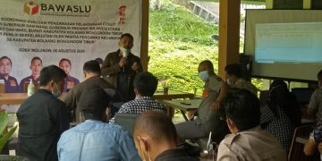 Bawaslu Boltim Evaluasi Pengawasan Tahapan Coklit