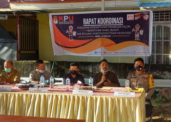 Bawaslu Ikut Rakor Bersama KPU Terkait Pendaftaran Calon Bupati dan Wakil Bupati Boltim