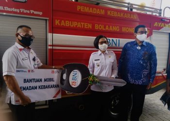 Yasti Apresiasi Bantuan Mobil Pemadam Kebakaran dari PT BNI