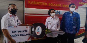 Yasti Apresiasi Bantuan Mobil Pemadam Kebakaran dari PT BNI