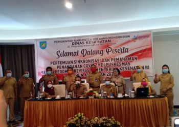 Dinkes Bolmong Gelar Sinkronisasi dan Pemahaman Penanganan Covid-19