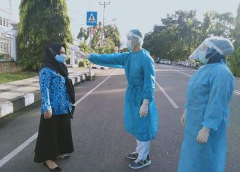 ASN Yang Memiliki Suhu Tubuh Diatas 38 Derajat Diarahkan ke RSUD Kotamobagu