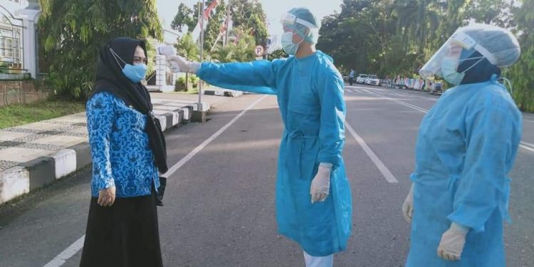 ASN Yang Memiliki Suhu Tubuh Diatas 38 Derajat Diarahkan ke RSUD Kotamobagu
