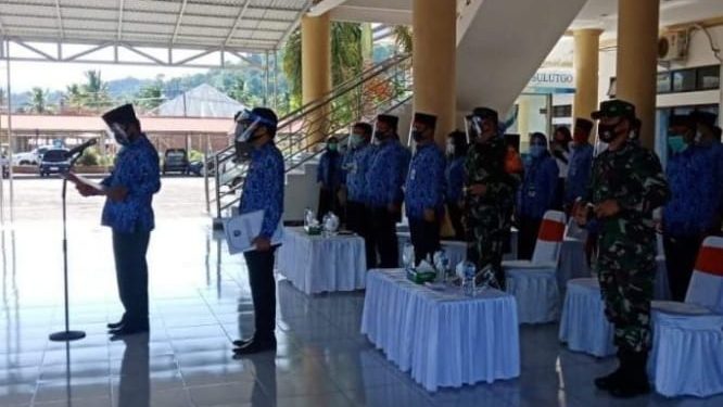 Pemkab Bolmong Ikuti Upacara HUT Provinsi Sulut Secara Virtual
