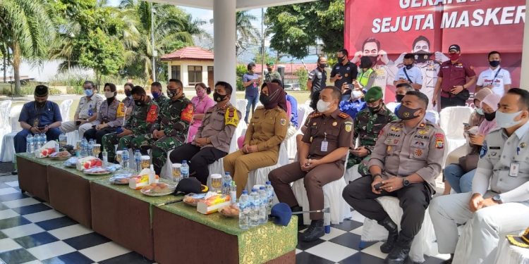 Hadiri Gerakan Sejuta Masker, Tatong Berpesan Tetap Taati Prokes