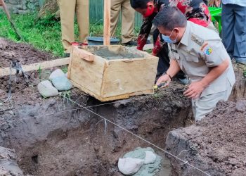 Nayodo Letak Batu Pertama Pembangunan Ruang Praktek SMK Prima Sejahterah