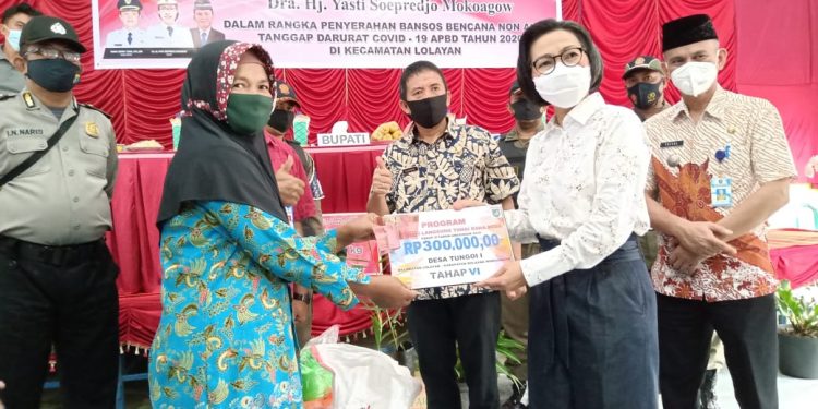 Kecamatan Lolayan Lokasi Terakhir Penyaluran Bantuan Tahap Empat Pemda Bolmong