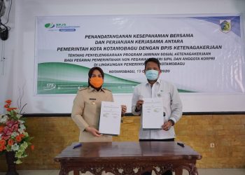 Pemkot Kotamobagu Teken MoU Dengan BPJS Ketenagakerjaan