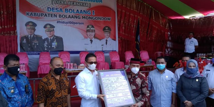 Wakil Bupati Bolmong Hadiri Pencanangan Desa Bersinar