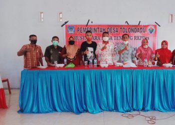 Pemerintah Desa Tolondadu Gelar Musdes RKPDes Tahun Anggaran 2021