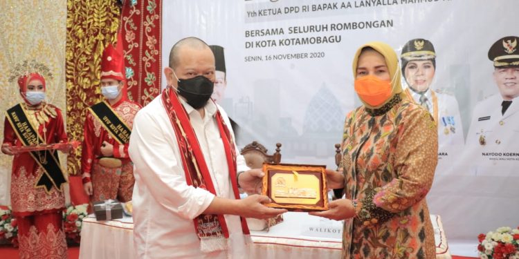 Kunjungi Kotamobagu, Wali Kota Titipkan Provinsi BMR Kepada Ketua DPD-RI