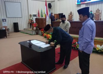 DPRD Bolmut Gelar Paripurna Anggaran Sementara KUA dan PPAS Tahun Anggaran 2021