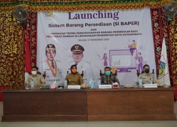 Tatong Launching Aplikasi Si Baper yang Digagas BPKAD Kotamobagu
