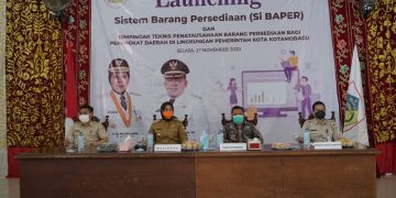 Tatong Launching Aplikasi Si Baper yang Digagas BPKAD Kotamobagu