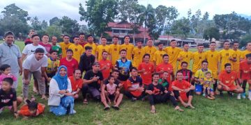 Jalin Silaturahmi Lewat Sepak Bola, Biontong FC Datangi Club WEL FC Kotamobagu