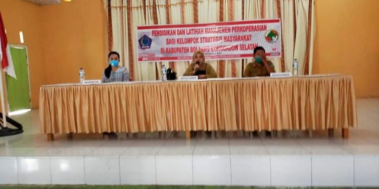 Dinas Koperasi dan UMKM Bolsel, Gelar Pelatihan Manajemen Perkoperasian