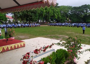 Tatong Bacakan Sambutan Presiden RI di HUT Korpri ke 49