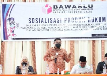 Bawaslu Sulut Sosialisasi UUD Pilkada No 6 Tahun 2020