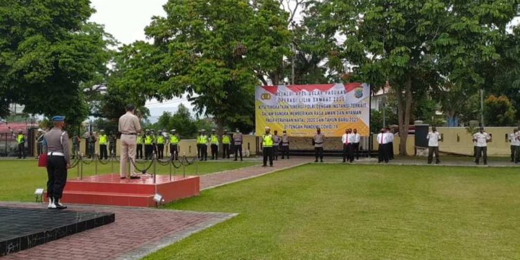 Sekda Kotamobagu Pimpin Apel Operasi Lilin Samrat Tahun 2020