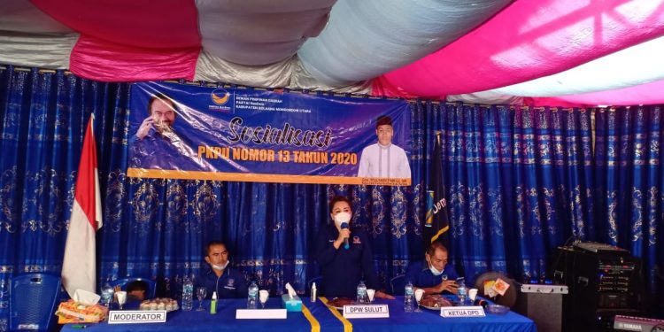 Nasdem Bolmut Gelar Sosialisasi PKPU Nomor 13 Tahun 2020