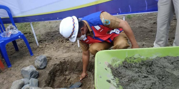 Tahlis Letakkan Batu Pertama Pembangunan Infrastruktur Gudang CDC