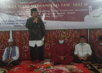 Pjs Bupati Bolsel Hadiri Peringatan Maulid Nabi di Kecamatan Tomini