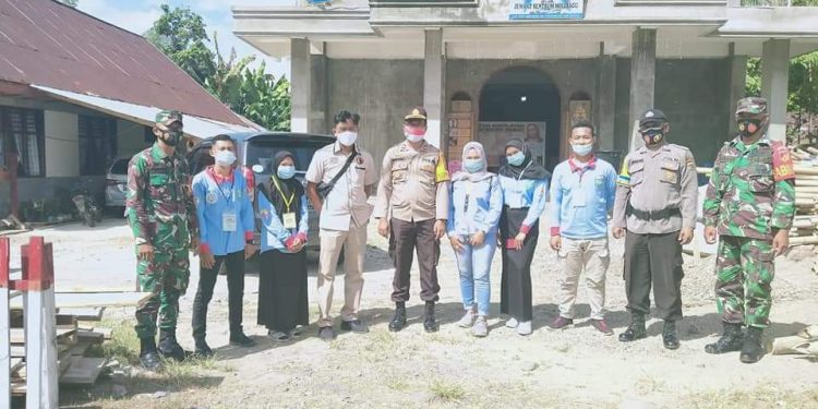 Bersama TNI Polri, BKPRMI Bolsel Jaga Proses Ibadah Natal Tahun 2020