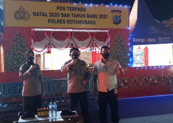 Berita foto : Kondisi Malam Pisah Sambut 2020-2021 di Kotamobagu