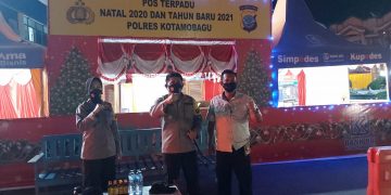 Berita foto : Kondisi Malam Pisah Sambut 2020-2021 di Kotamobagu