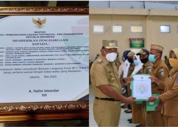 54 Desa di Bolmut Terima Penghargaan dari Kemendes PDTT RI