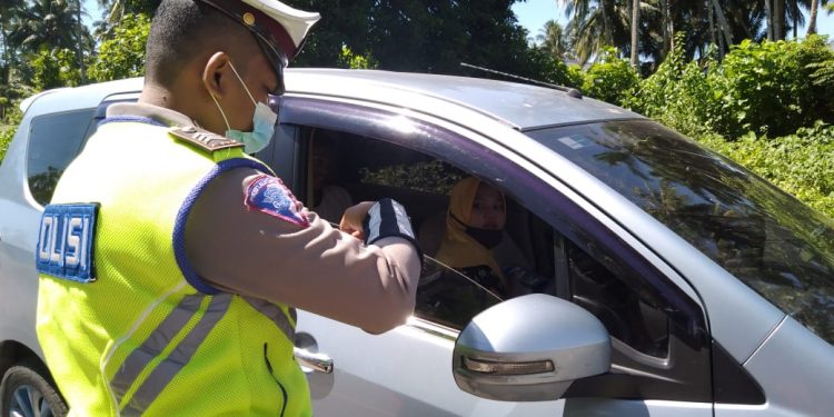 Tertibkan Pengendara Bermotor, Satlantas Polres Bolsel Gelar Operasi Gabungan