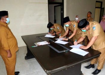 Jajaran Protokol dan Komunikasi Pimpinan Gelar Penandatanganan Perjanjian Kinerja