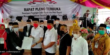 KPU Bolsel Tetapkan BERKAH Sebagai Bupati dan Wakil Bupati Terpilih