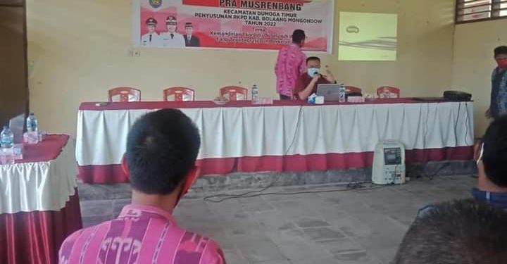 Pemkab Bolmong Gelar Pra Musrenbang Tingkat Kecamatan