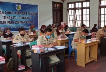 Syarat Kenaikan Pangkat, 19 ASN Kotamobagu Ikut Ujian Dinas