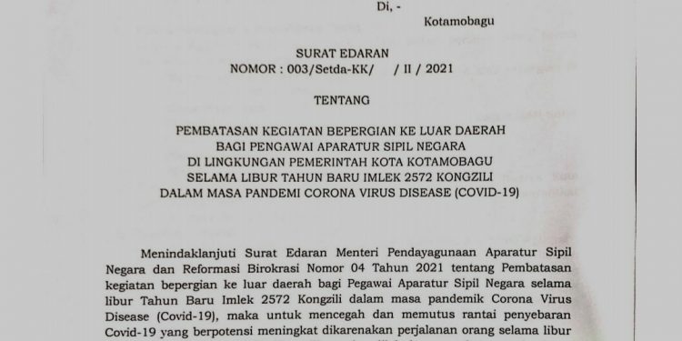 Pemkot Batasi ASN Keluar Daerah Saat Libur Imlek