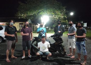 Maling Motor di Bumbungon, AT Diringkus Tim Buser Serigala Hitam Polres Bolmong