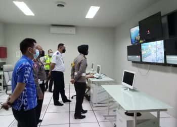 Penerapan Tilang Online, Kasat Lantas Sambangi Ruangan Data Center Diskominfo Kotamobagu
