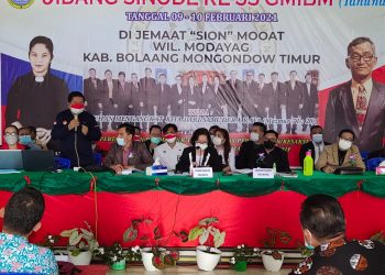 Kepala UPT BP2MI Manado Sosialisasi Peluang Kerja ke Jepang di Sidang Sinode GMIBM