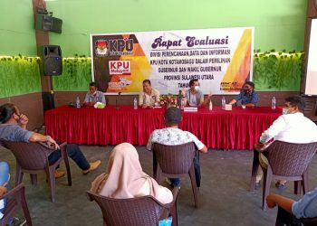 KPU Kotamobagu Gelar Rapat Evaluasi Pilgub 2020